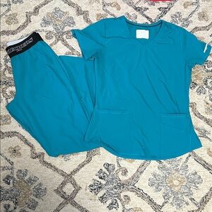 Barco Uniforms Teal Scrub Set